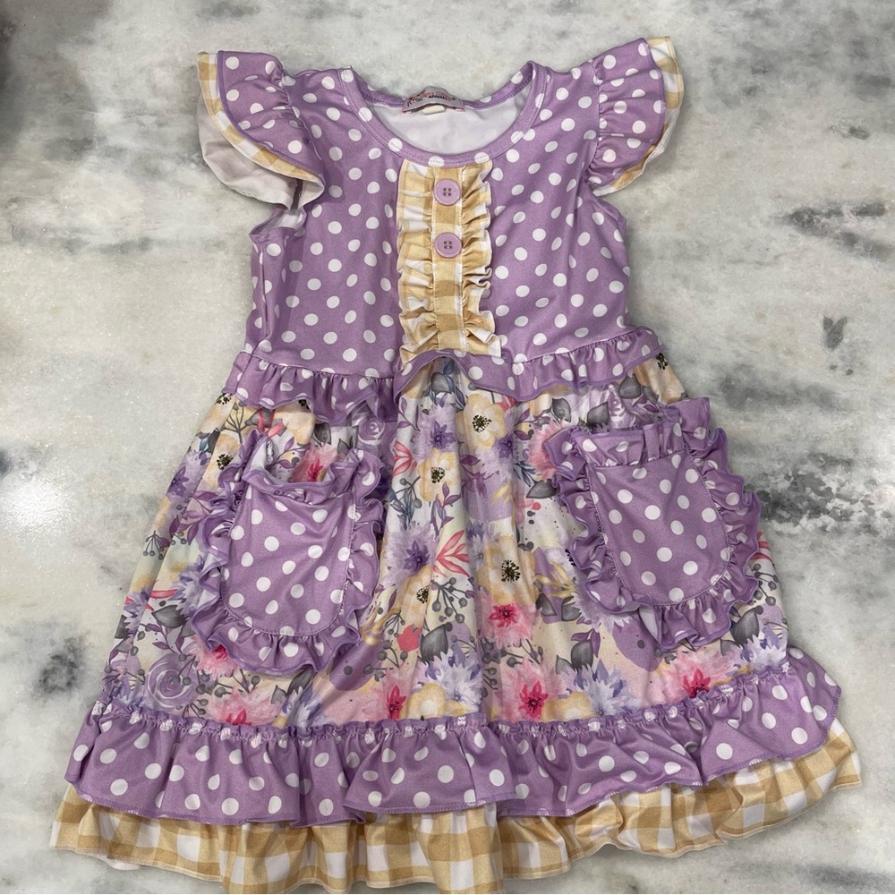 Clover Cottage Apparel Girls Dress Size 5-6T
